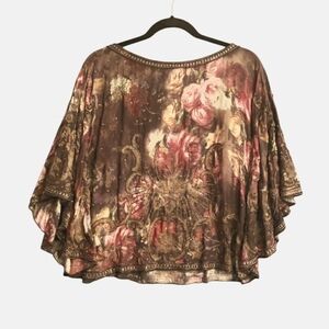 Haute Hippie Embellished Silk Top